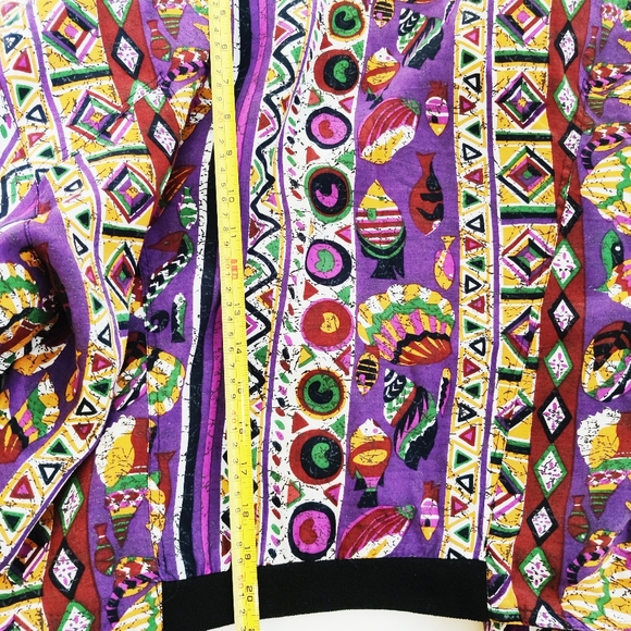 Retro 80s 90s colorful pattern jacket - Picture 4 of 6